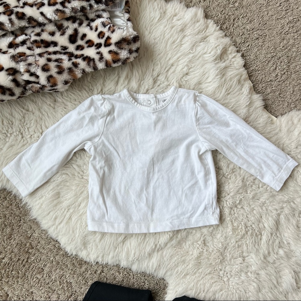Little Me Faux Fur Leopard Vest 3-pc Outfit | 18 mo | Baby Girls - Picture 10 of 13
